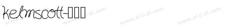 kelmscott字体转换