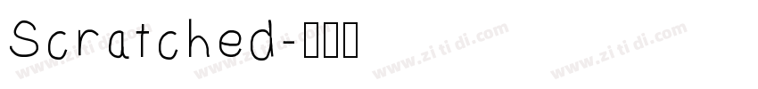 Scratched字体转换