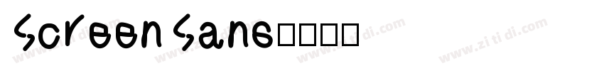 ScreenSans字体转换
