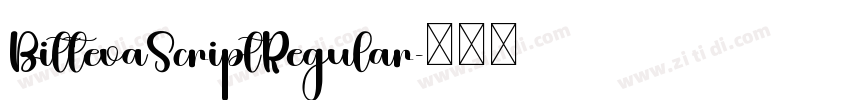 BittevaScriptRegular字体转换