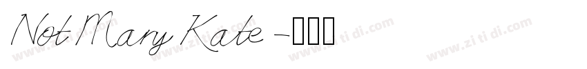 NotMaryKate字体转换