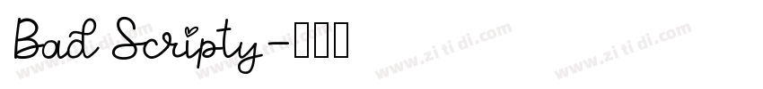 BadScripty字体转换