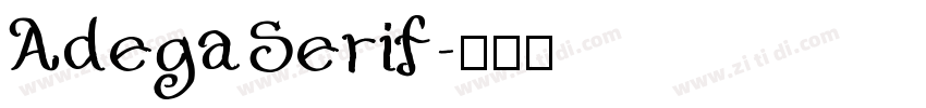 AdegaSerif字体转换