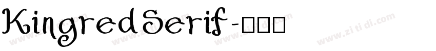 KingredSerif字体转换