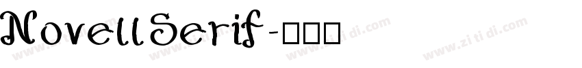 NovellSerif字体转换