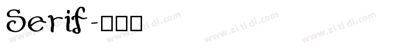 Serif字体转换