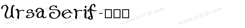 UrsaSerif字体转换