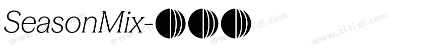 SeasonMix字体转换