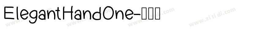 ElegantHandOne字体转换