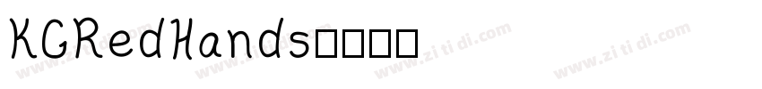 KGRedHands字体转换