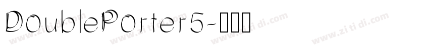 DoublePorter5字体转换