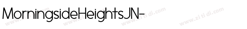 MorningsideHeightsJN字体转换