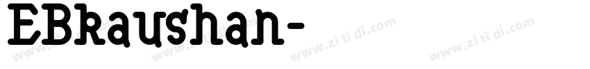 EBkaushan字体转换