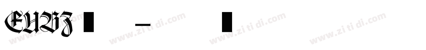 EUBZ白正字体转换