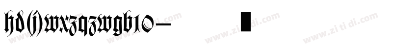 hd(j)wxzqzwgb10字体转换