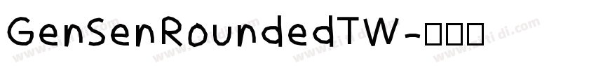 GenSenRoundedTW字体转换