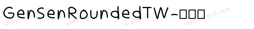 GenSenRoundedTW字体转换