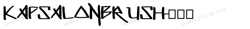 KapsalonBrush字体转换