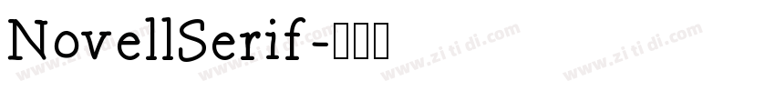 NovellSerif字体转换