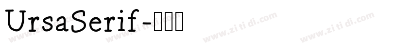 UrsaSerif字体转换