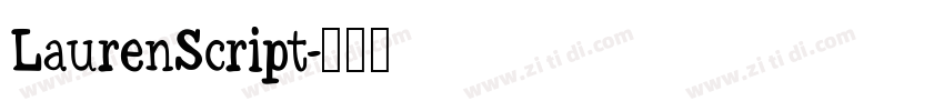LaurenScript字体转换
