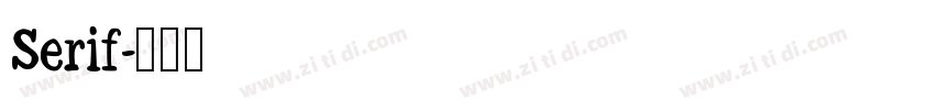 Serif字体转换
