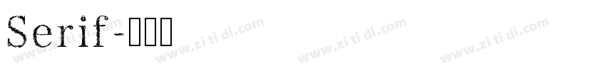 Serif字体转换
