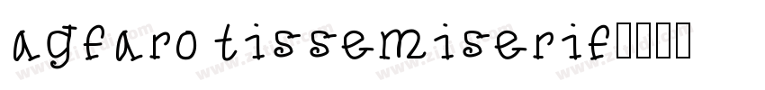 agfarotissemiserif字体转换