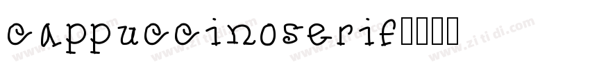 cappuccinoserif字体转换