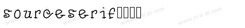 sourceserif字体转换