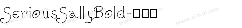 SeriousSallyBold字体转换
