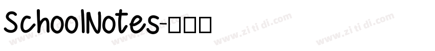SchoolNotes字体转换