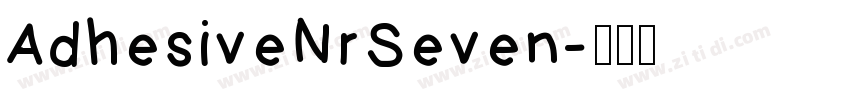 AdhesiveNrSeven字体转换