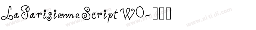 LaParisienneScriptW0字体转换