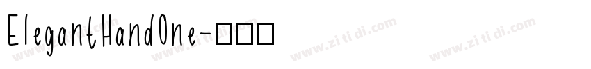 ElegantHandOne字体转换