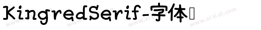 KingredSerif字体转换