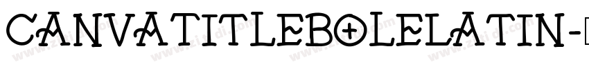 CanvaTitleBoleLatin字体转换