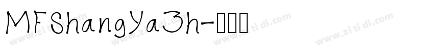 MFShangYaZh字体转换