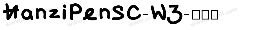 HanziPenSC-W3字体转换