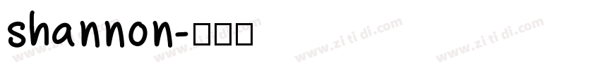 shannon字体转换
