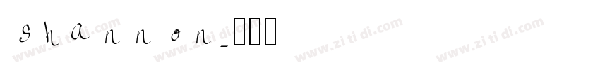 shannon字体转换