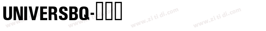 UniversBQ字体转换