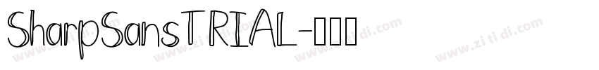 SharpSansTRIAL字体转换
