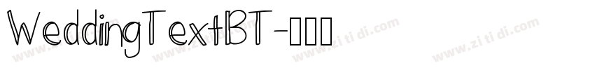 WeddingTextBT字体转换