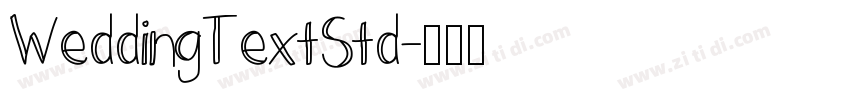 WeddingTextStd字体转换