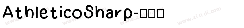AthleticoSharp字体转换