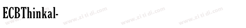 ECBThinkal字体转换