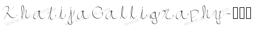 KhatijaCalligraphy字体转换