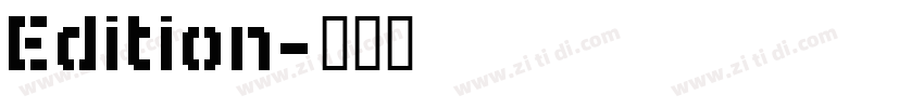 Edition字体转换