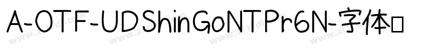 A-OTF-UDShinGoNTPr6N字体转换